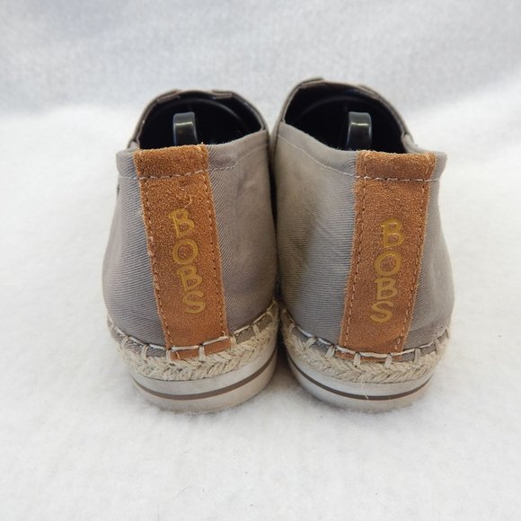 BOBS From Sketchers Memory Foam Womens Grey Flats Size 9.5 - Picture 5 of 11